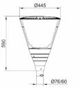 Уличный фонарь на опору серии Стрит-41 Led 40W 220V UNI HAUSS