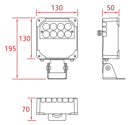 Светильник серии Монако 20W RGBW L02C-002D UNI HAUSS