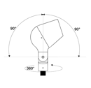 Парковый СВЕТИЛЬНИК серии Street-UFO зажим Z/2 40вт 220В IP67 UNI HAUSS